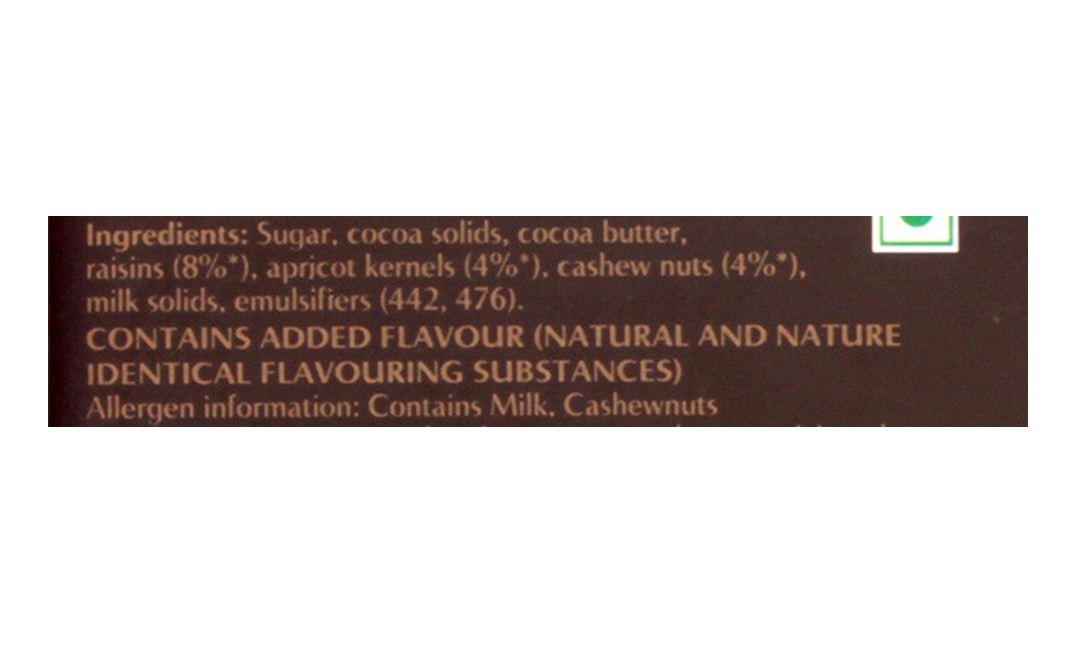 Cadbury Bournville Raisin & Nut   Pack  80 grams